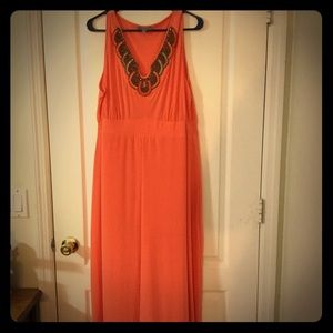 NY Collection orange dress